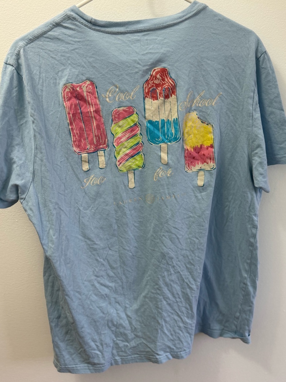Lauren James Light Blue Popsicle Graphic Tee
